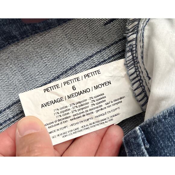 GLORIA VANDERBILT Womens Petite Size 6P Amanda Straight Blue Jeans 28" Inseam - Picture 6 of 8